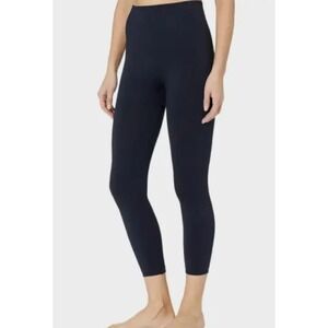 High Waist Seamless Ribbed‎ Cropped Leggings Yoga Gym Workout Pants